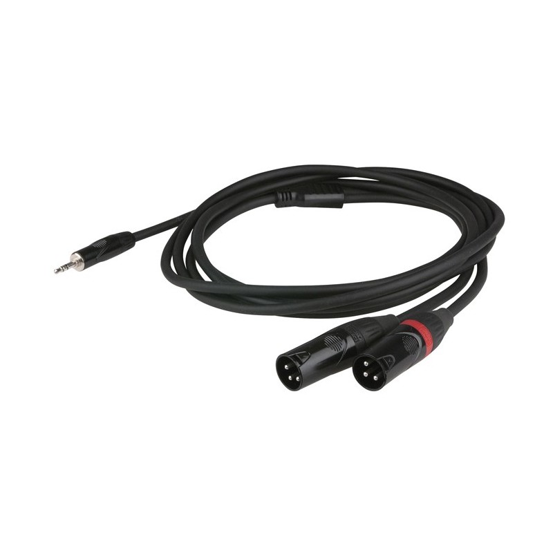 DAP FLX466 FLX46 - stereo mini-jack to 2 XLR/M 3P